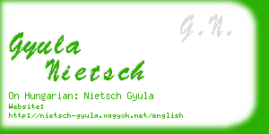 gyula nietsch business card